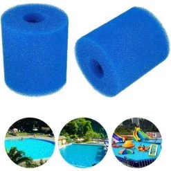 ARC-EN-CIéL Réutilisable Lavable Piscine Filtre Mousse Éponge Cartouche Pour Intex Type H 2pcs 10.2x9cm -Arcenciél -Pompe et filtre de piscine Soldes 64127713 3