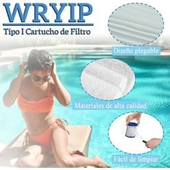 ARC-EN-CIéL Cartouche Filtre Piscine Type I Pour Bestway Pompe De Piscine, Filtre Cartouche Type I, Cartouches Type I Pour Bestway 4 Pièces -Arcenciél -Pompe et filtre de piscine Soldes 64127870 4