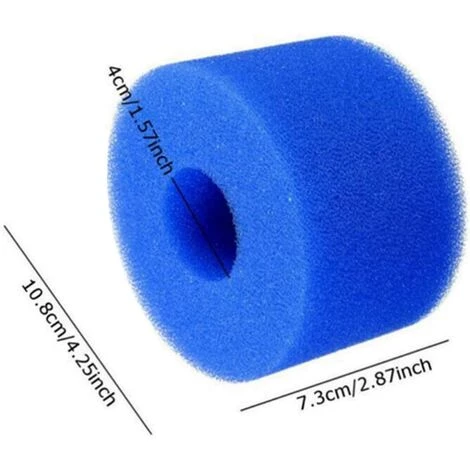 CARILLONSàVENT 6 Pièces Éponge Filtrante Type S1, Cartouche De Filtre En Mousse, Mousse Pour Filtre Piscine, Réutilisables Et Lavables, Filtre En Mousse Pour Spa, Piscine, Jacuzzi Carivent 2 CARILLONSàVENT 6 Pièces Éponge Filtrante Type S1, Cartouche De Filtre En Mousse, Mousse Pour Filtre Piscine, Réutilisables Et Lavables, Filtre En Mousse Pour Spa, Piscine, Jacuzzi Carivent – Image 2