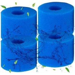 CARILLONSàVENT Carivent Éponge Filtrante Type S1 Filtres De Piscine En Mousse, Cartouche Filtrante RéUtilisable Pour Intex Type S1, Mousse Pour Piscine, Aquarium, Spa(4 Pièces)