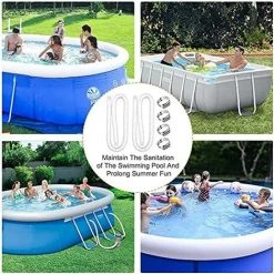 AOUGO Tuyau De Rechange Pour Piscine De 1,25 Po De Diamètre Pour Piscines Hors Terre, Piscine Avec Pince Métallique Pour Pompe De Filtre Intex Ou Tuyaux De 3,2 Cm - 1,5 Mètre De Long (Paquet De 2) -Pompe et filtre de piscine Soldes 64147804 2