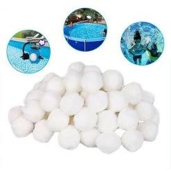 TANCYCO Boule Filtrante Piscine Outil De Filtre Aquatique Filtre Alternatif Boule De Fibre Lavable Réutilisable Filtration Nettoyage Boules Filtrantes (700g) -Pompe et filtre de piscine Soldes 64277537 3