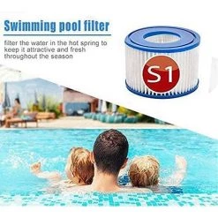 MEZHENG Cartouches De Filtre De Rechange Piscine Pour Intex S1, Filtre à Pour Remous Pour Purespa 29001e,Filtre Spa - Cartouches De Rechange Pour Piscine,Spa,Baignoire (4pièces) -Pompe et filtre de piscine Soldes 64535525 5