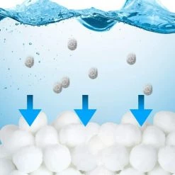 MONLY Balles Filtrantes, 700g Boules De Filtre De Piscine, Billes Filtrantes, Alternative Pour 25 Kg De Sable Filtrant, Média Filtre à Fibres Pour Piscine, Filtres à Sable (700g) -Pompe et filtre de piscine Soldes 65002692 4