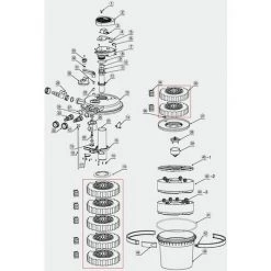 OSQI Pièce Détachée CPF-15000 Jeu D'éponges Filtrantes Pour Filtre De Bassin à Pression -Pompe et filtre de piscine Soldes 65501240 3