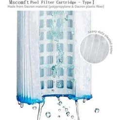 OSQI Cartouche De Filtre De Piscine Taille 1 Pour Bestway, 3,1 X 3,5 Pouces, Pour Piscine Gonflable, Cartouche De Filtre Facile De Remplacement Pour Bestway Type I, Pour Le Nettoyage De La Piscine à Tubes. (paquet De 4) -Pompe et filtre de piscine Soldes 65503550 3