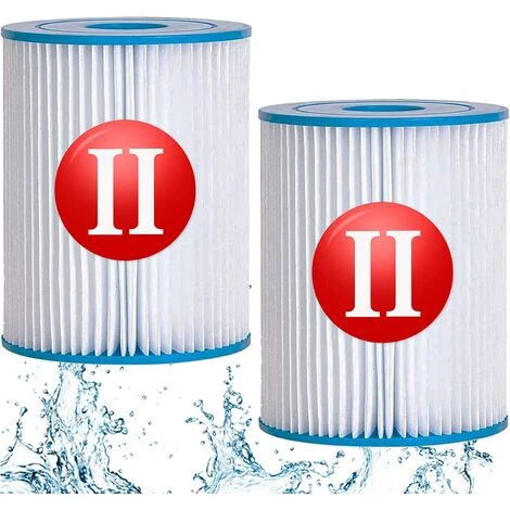OSQI Filtre De Piscine Pour Bestway Type II, Accessoires De Filtre De Piscine Gonflable Pour Spa, Filtre De Piscine Pour Jardin Extérieur, Cartouche Lavable Et Réutilisable, 4,17 X 5,35 Pouces (2 Pièces) 1 OSQI Filtre De Piscine Pour Bestway Type II, Accessoires De Filtre De Piscine Gonflable Pour Spa, Filtre De Piscine Pour Jardin Extérieur, Cartouche Lavable Et Réutilisable, 4,17 X 5,35 Pouces (2 Pièces)