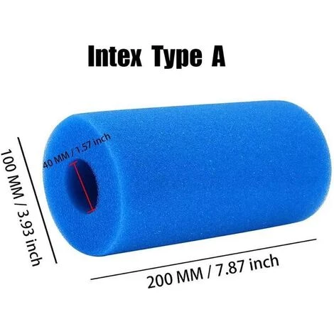 OSQI Éponge Filtrante De Type A, Mousse Filtrante De Piscine, Filtre De Piscine Lavable Réutilisable, Filtre éponge à Cartouche, Filtre De Spa Intex Réutilisable, 2 Pièces 2 OSQI Éponge Filtrante De Type A, Mousse Filtrante De Piscine, Filtre De Piscine Lavable Réutilisable, Filtre éponge à Cartouche, Filtre De Spa Intex Réutilisable, 2 Pièces – Image 2