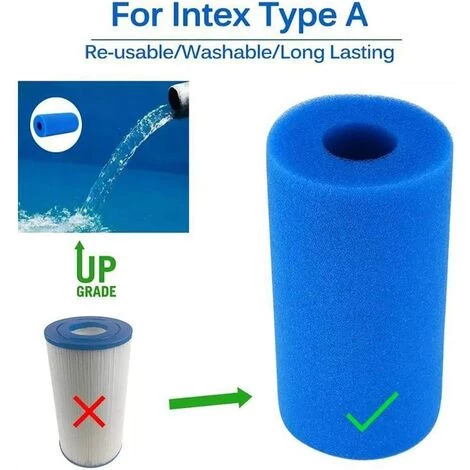 OSQI Éponge Filtrante De Type A, Mousse Filtrante De Piscine, Filtre De Piscine Lavable Réutilisable, Filtre éponge à Cartouche, Filtre De Spa Intex Réutilisable, 2 Pièces 3 OSQI Éponge Filtrante De Type A, Mousse Filtrante De Piscine, Filtre De Piscine Lavable Réutilisable, Filtre éponge à Cartouche, Filtre De Spa Intex Réutilisable, 2 Pièces – Image 3