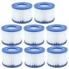 DONTODENT Filtre De Piscine 8 Pièces, Pour Cartouche De Pompe De Filtre Bestway Spa Type Vi, Filtres De Bain à Remous Pour Lay-z-spa, Pour Filtre Coleman Saluspa
