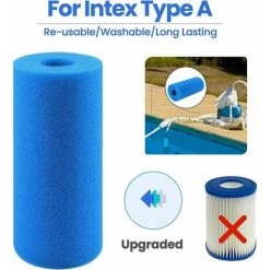 MERéTéET Éponge Filtrante Type A,Filtre De Piscine En Mousse,Filtre Éponge Cartouche,Mousse Pour Filtre Piscine Reutilisable,Filtre Spa Reutilisable (4pièces) 8 MERéTéET Éponge Filtrante Type A,Filtre De Piscine En Mousse,Filtre Éponge Cartouche,Mousse Pour Filtre Piscine Reutilisable,Filtre Spa Reutilisable (4pièces) -Pompe et filtre de piscine Soldes 65789214 4