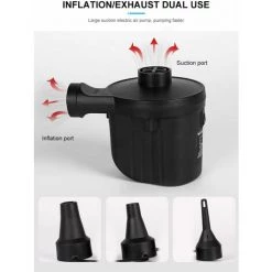 MERéTéET Pompe Piscine Intex 240V, Petite Pompe à Air Domestique,Pompe Electrique De Camping Filtre à Sable , Pompe Piscine Avec 3 Buses -Pompe et filtre de piscine Soldes 65789478 3