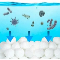 KAEJYIUT 700G Balle Filtrante Piscine,Filtre Pour Piscine,Média Filtre à Fibres,de 700g Remplacent 25kg De Sable Filtrant,Billes Filtrantes Pour Piscines Intérieure Et Extérieure(700g) -Pompe et filtre de piscine Soldes 65853165 4