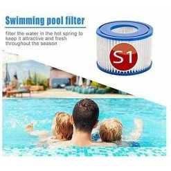 KAEJYIUT Lot De 4 Cartouches De Rechange S1 Pour Filtre De Piscine Intex 29001 - Pour Jardin Extérieur Type S1 PureSpa Easy Set - Cartouches Pour Filtre à Jacuzzi - Filtre S1 -Pompe et filtre de piscine Soldes 65853171 4