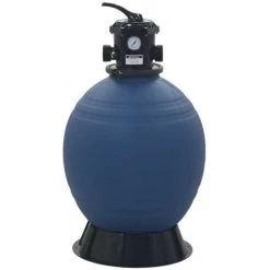 LES TENDANCES Filtre à Sable Pour Piscine Avec Vanne 6 Positions Bleu 560 Mm -Pompe et filtre de piscine Soldes 66881981 2