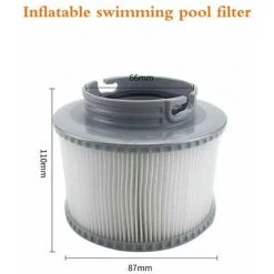 FLETéçA Lot De 2 Cartouches Filtrantes Pour Piscine, Accessoires De Filtre De Nettoyage De Piscine Gonflable De Rechange Pour Spa, Cartouche De Filtre Antimicrobienne Pour Spa Facile à Installer -Pompe et filtre de piscine Soldes 66969566 2