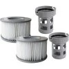 WAHAISON 2 Filtres + 2 Bases Cartouches Filtrantes Pour Piscines Gonflables MSPA - Adaptateur De Base Vissable Pour Cartouche Filtrante MSPA - Kit De Mise à Niveau - Filtre Pour Sous-marins Et Spa Chauds