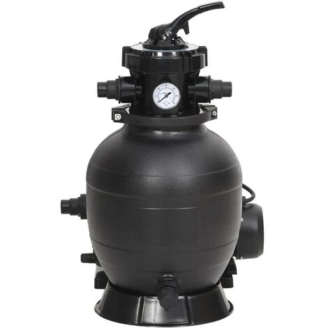 TRUE DEAL Filtre à Sable De Piscine Avec Vanne 6 Voies Noir 4 TRUE DEAL Filtre à Sable De Piscine Avec Vanne 6 Voies Noir – Image 4