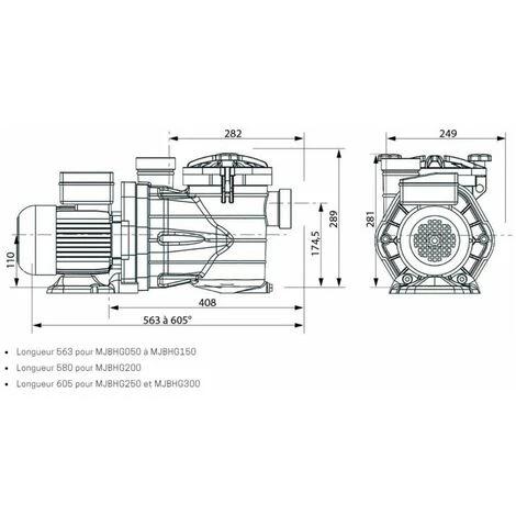 6 M3/h Pompe Piscine Auto-amorçante MJB - Interplast 3 6 M3/h Pompe Piscine Auto-amorçante MJB - Interplast – Image 3