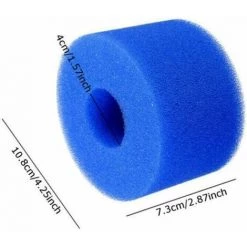 Lot De 6 éponges Filtrantes S1, Cartouche Filtrante En Mousse, Mousse Filtrante Pour Piscine, Réutilisable Et Lavable, Filtres En Mousse Pour Spa, Piscine, Jacuzzi - GroupM -Pompe et filtre de piscine Soldes 67455440 2