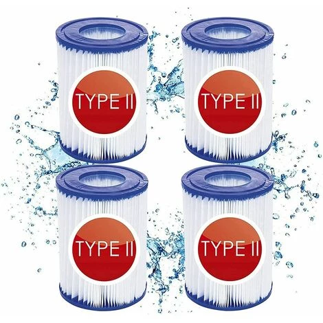 PREMIER 4 Cartouches De Filtre De Piscine Type II - For Bestway De Type Ii - Convient Pour Bestway 58383 58387 - Cartouche Filtrante Pour Piscine Bestway 530/800 Gal/h. 1 PREMIER 4 Cartouches De Filtre De Piscine Type II - For Bestway De Type Ii - Convient Pour Bestway 58383 58387 - Cartouche Filtrante Pour Piscine Bestway 530/800 Gal/h.
