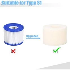 Cisea 4 Pièces Éponge Filtrante Type S1, Cartouche De Filtre En Mousse, Mousse Pour Filtre Piscine, Réutilisables Et Lavables, Filtre En Mousse Pour Spa, Piscine, Jacuzzi 7 Cisea 4 Pièces Éponge Filtrante Type S1, Cartouche De Filtre En Mousse, Mousse Pour Filtre Piscine, Réutilisables Et Lavables, Filtre En Mousse Pour Spa, Piscine, Jacuzzi -Pompe et filtre de piscine Soldes 67564429 3