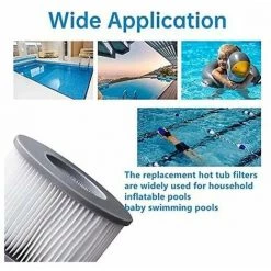 GRID COOL Filtres De Rechange Pour Mspa Cartouche Filtrante,pour Sous-Marins Et Spa Chauds,Convient Pour Tous Les Jacuzzis Actuels,pour Piscines Gonflables - Modèle à Partir De 2020 (4pièces) -Pompe et filtre de piscine Soldes 68074667 3