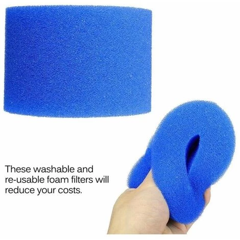 ENLENK Éponge Filtrante Type S1 Filtres De Piscine En Mousse, Cartouche Filtrante RéUtilisable Pour Intex Type S1, Mousse Pour Piscine, Aquarium, Spa(4 Pièces) 4 ENLENK Éponge Filtrante Type S1 Filtres De Piscine En Mousse, Cartouche Filtrante RéUtilisable Pour Intex Type S1, Mousse Pour Piscine, Aquarium, Spa(4 Pièces) – Image 4