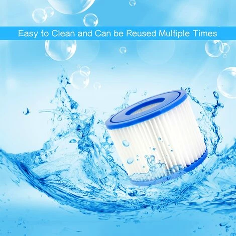 BRIDAY Filtre Filtre VI Pour Bestway, Filtre De Bain à Remous, Filtre De Piscine Pour Paris, 2 Filtres 5 BRIDAY Filtre Filtre VI Pour Bestway, Filtre De Bain à Remous, Filtre De Piscine Pour Paris, 2 Filtres – Image 5