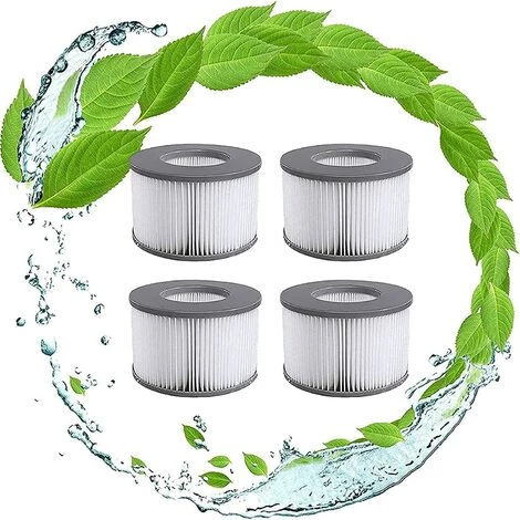 GrooFoo Filtres De Rechange Pour Mspa Cartouche Filtrante,pour Sous-Marins Et Spa Chauds,Convient Pour Tous Les Jacuzzis Actuels,pour Piscines Gonflables - Modèle à Partir De 2020 (4pièces) GrooFoo 1 GrooFoo Filtres De Rechange Pour Mspa Cartouche Filtrante,pour Sous-Marins Et Spa Chauds,Convient Pour Tous Les Jacuzzis Actuels,pour Piscines Gonflables - Modèle à Partir De 2020 (4pièces) GrooFoo