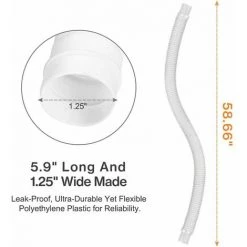 QERSTA Tuyau De Rechange Pour Piscine De 1,25 Po De Diamètre Pour Piscines Hors Terre, Piscine Avec Pince Métallique Pour Pompe De Filtre Intex Ou Tuyaux De 3,2 Cm - 1,5 Mètre De Long (Paquet De 2)LO-Ron 6 QERSTA Tuyau De Rechange Pour Piscine De 1,25 Po De Diamètre Pour Piscines Hors Terre, Piscine Avec Pince Métallique Pour Pompe De Filtre Intex Ou Tuyaux De 3,2 Cm - 1,5 Mètre De Long (Paquet De 2)LO-Ron -Pompe et filtre de piscine Soldes 68272088 2