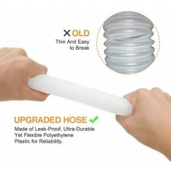 QERSTA Tuyau De Rechange Pour Piscine De 1,25 Po De Diamètre Pour Piscines Hors Terre, Piscine Avec Pince Métallique Pour Pompe De Filtre Intex Ou Tuyaux De 3,2 Cm - 1,5 Mètre De Long (Paquet De 2)LO-Ron 7 QERSTA Tuyau De Rechange Pour Piscine De 1,25 Po De Diamètre Pour Piscines Hors Terre, Piscine Avec Pince Métallique Pour Pompe De Filtre Intex Ou Tuyaux De 3,2 Cm - 1,5 Mètre De Long (Paquet De 2)LO-Ron -Pompe et filtre de piscine Soldes 68272088 3