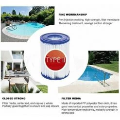 Cisea 4 Cartouches De Filtre De Piscine Type II - For Bestway De Type Ii - Convient Pour Bestway 58383 58387 - Cartouche Filtrante Pour Piscine Bestway 530/800 Gal/h. -Pompe et filtre de piscine Soldes 68583131 5