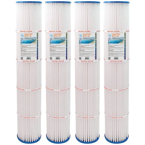 Filtre Crystal Filter® SPCF-120 - Compatible Pentair® QUAD DE 100 (lot De 4) 1 Filtre Crystal Filter® SPCF-120 - Compatible Pentair® QUAD DE 100 (lot De 4)